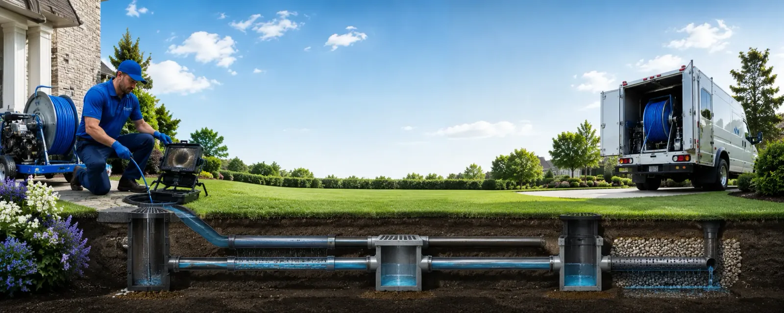 Outdoor drain cleaning information for Angie, LA